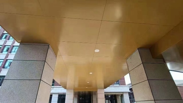 松江社會(huì)福利院@黃色鋁單板