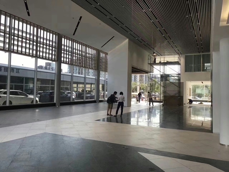 汽車4s店展廳木紋鋁方通@中滬世業(yè)